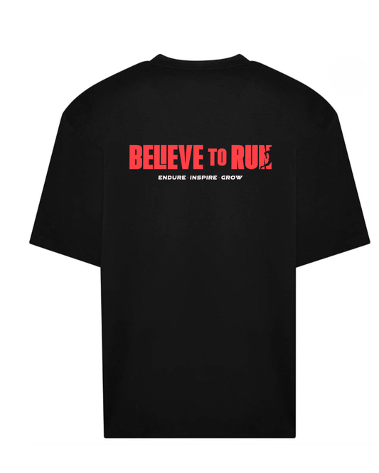 Unisex Black oversized T-shirt