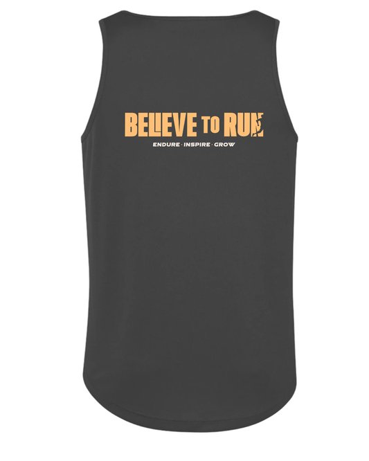 Charcoal Women's running vest