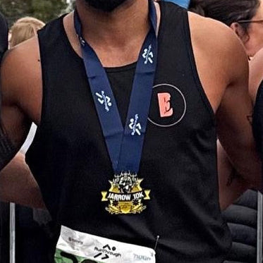 Black running vest
