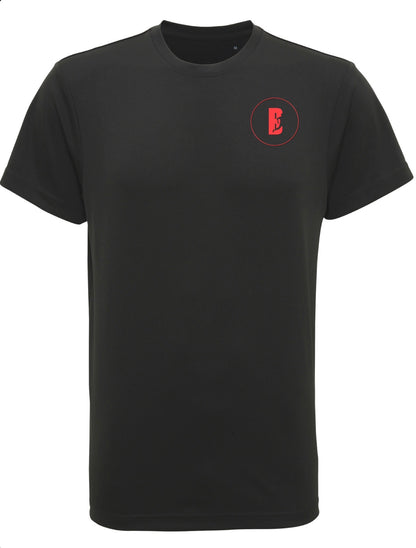 Women's Black running t-shirt