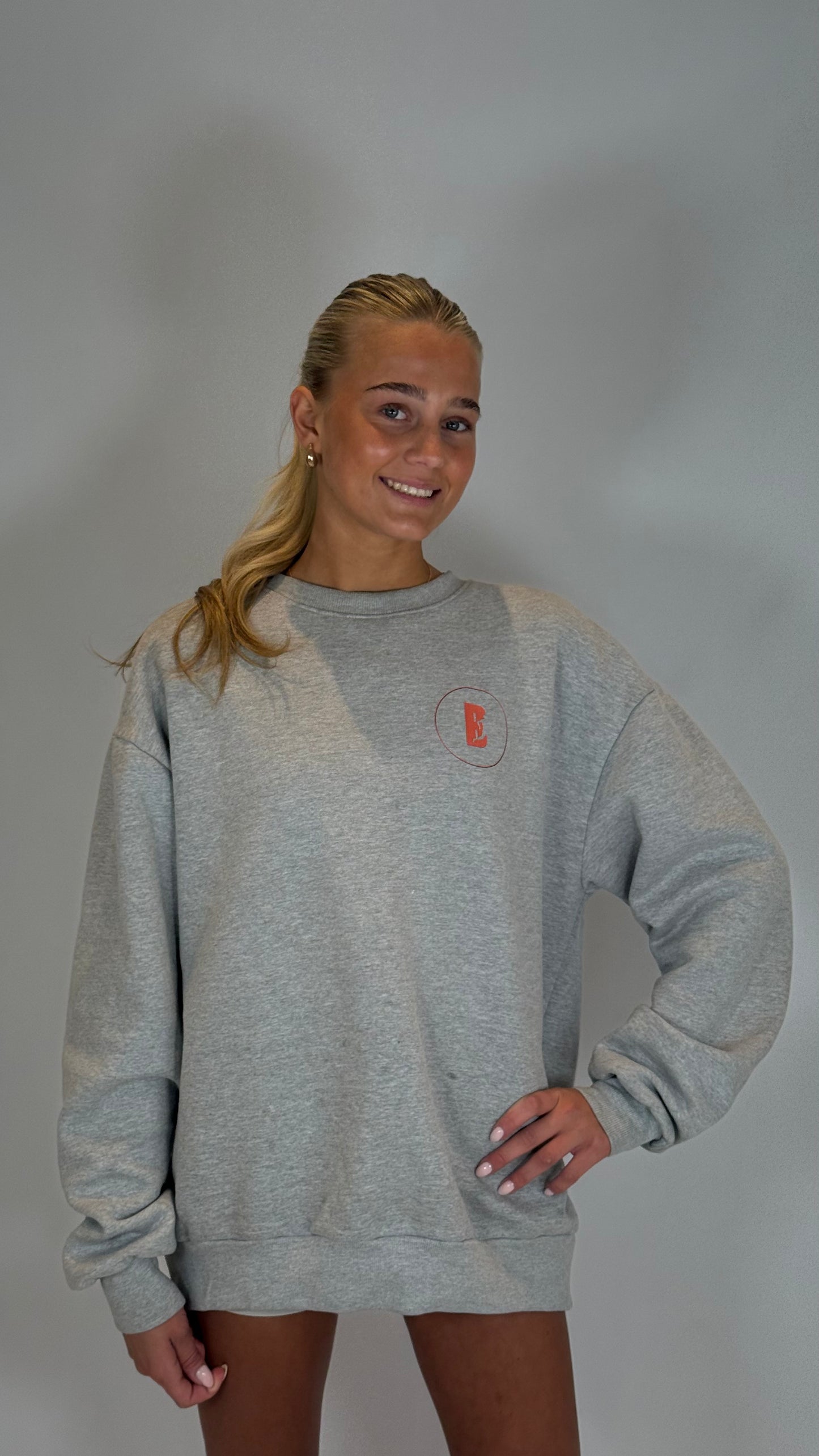 Unisex Grey oversized sweatshirt